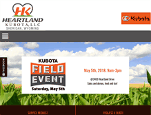 Tablet Screenshot of heartlandkubota.com